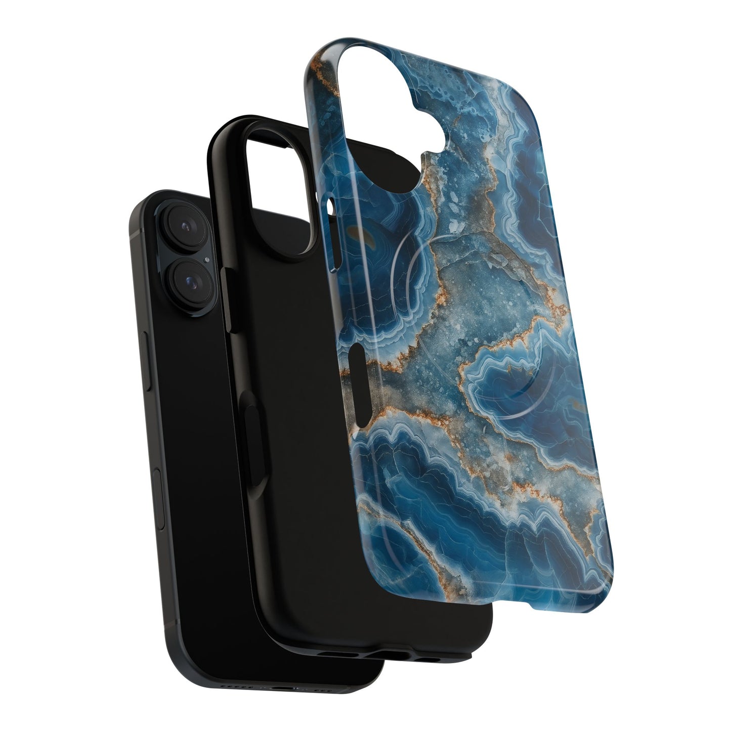 Blue Agate Marble iPhone Case —with MagSafe