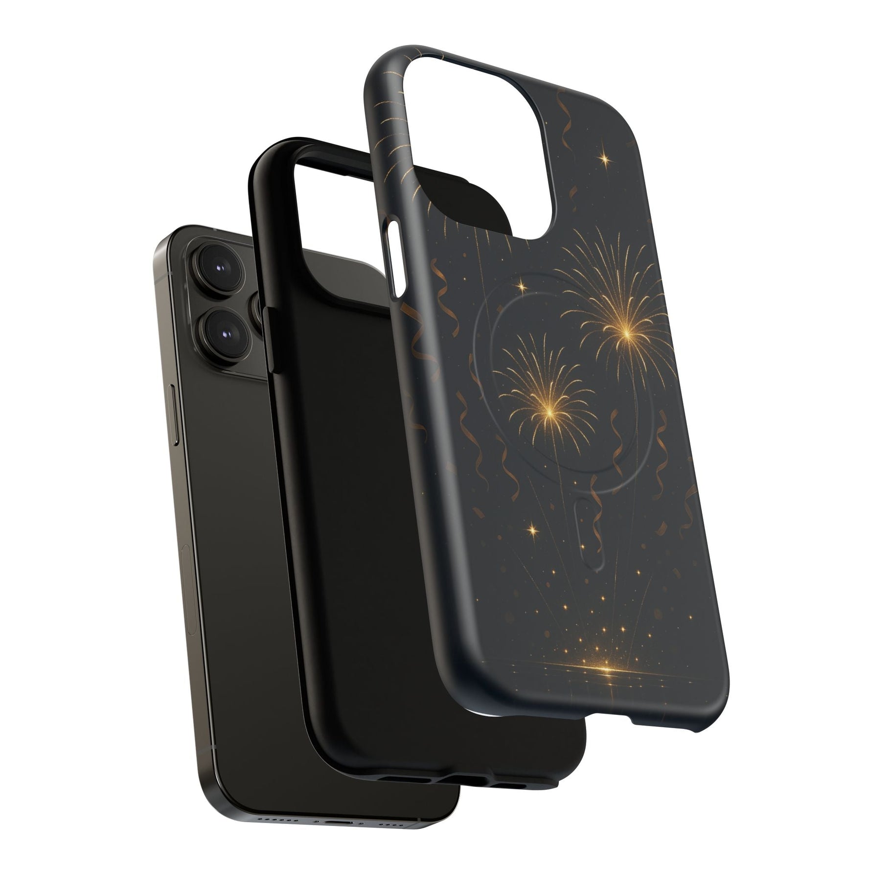 Gold Fireworks Celebration iPhone Case with MagSafe  Shamo's