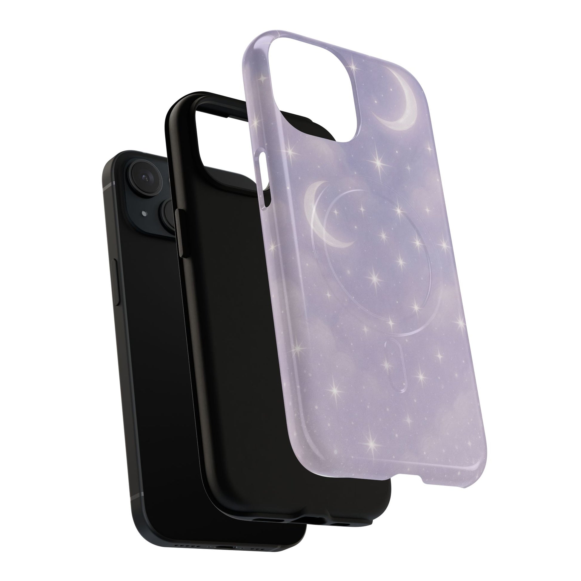 Celestial Lavender iPhone Case — Moon & Stars MagSafe Compatible - Shamo's