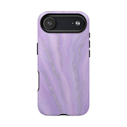 Lavender Marble iPhone Case with MagSafe - Shamo's