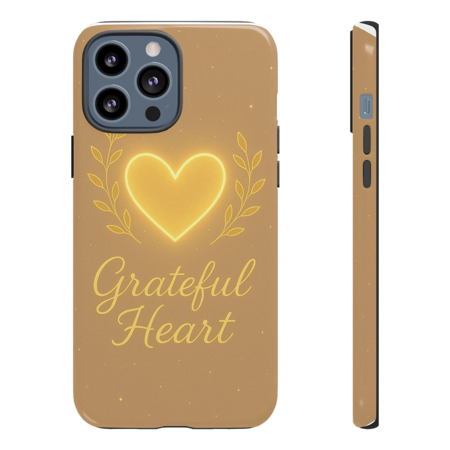 Grateful Heart iPhone Case — Warm Neon Heart - Shamo's