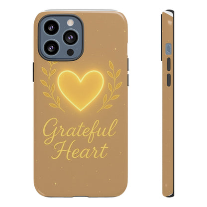 Grateful Heart iPhone Case — Warm Neon Heart - Shamo's