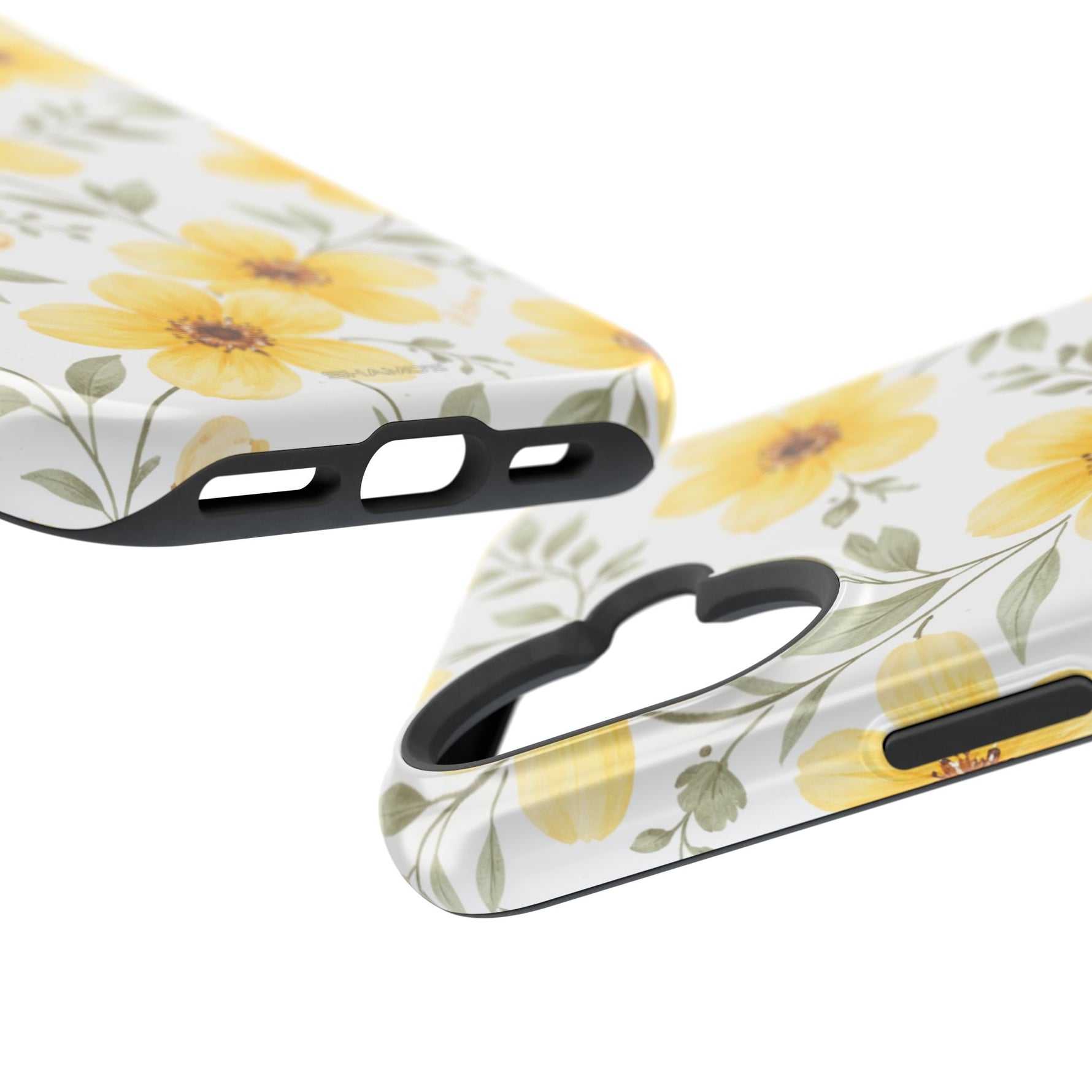 Yellow Flowers Summer Floral Magnetic Impact-Resistant iPhone Case with MagSafe Compatibility - iPhone 17 / Glossy - Shamo's