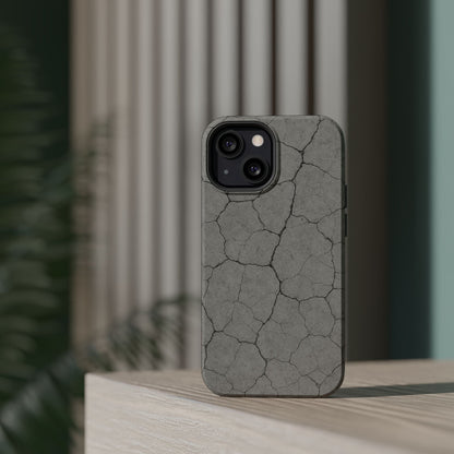 Cracked Concrete Texture iPhone Case with MagSafe compatibility  Shamo's