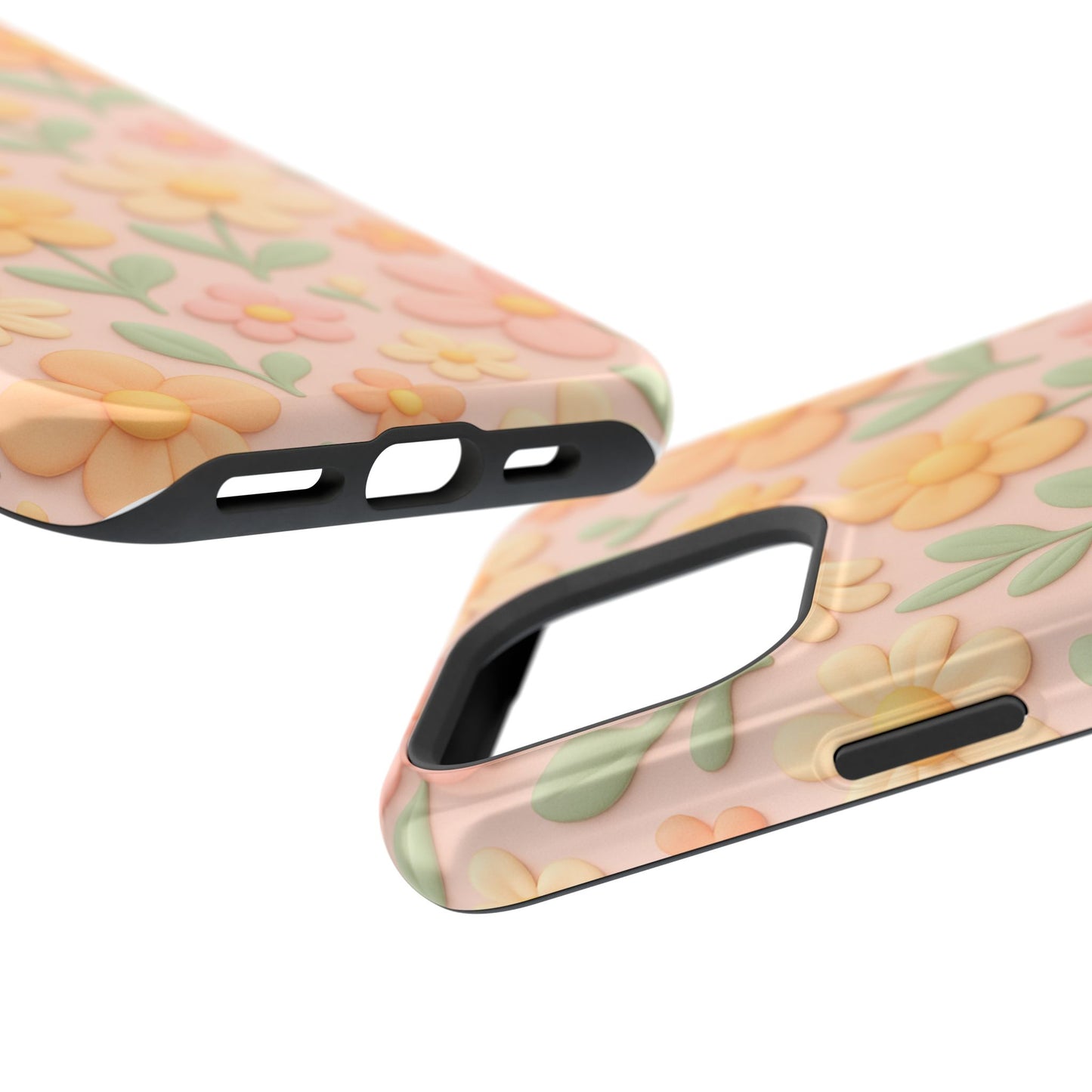 Vintage Floral 3D iPhone Case | MagSafe Compatible