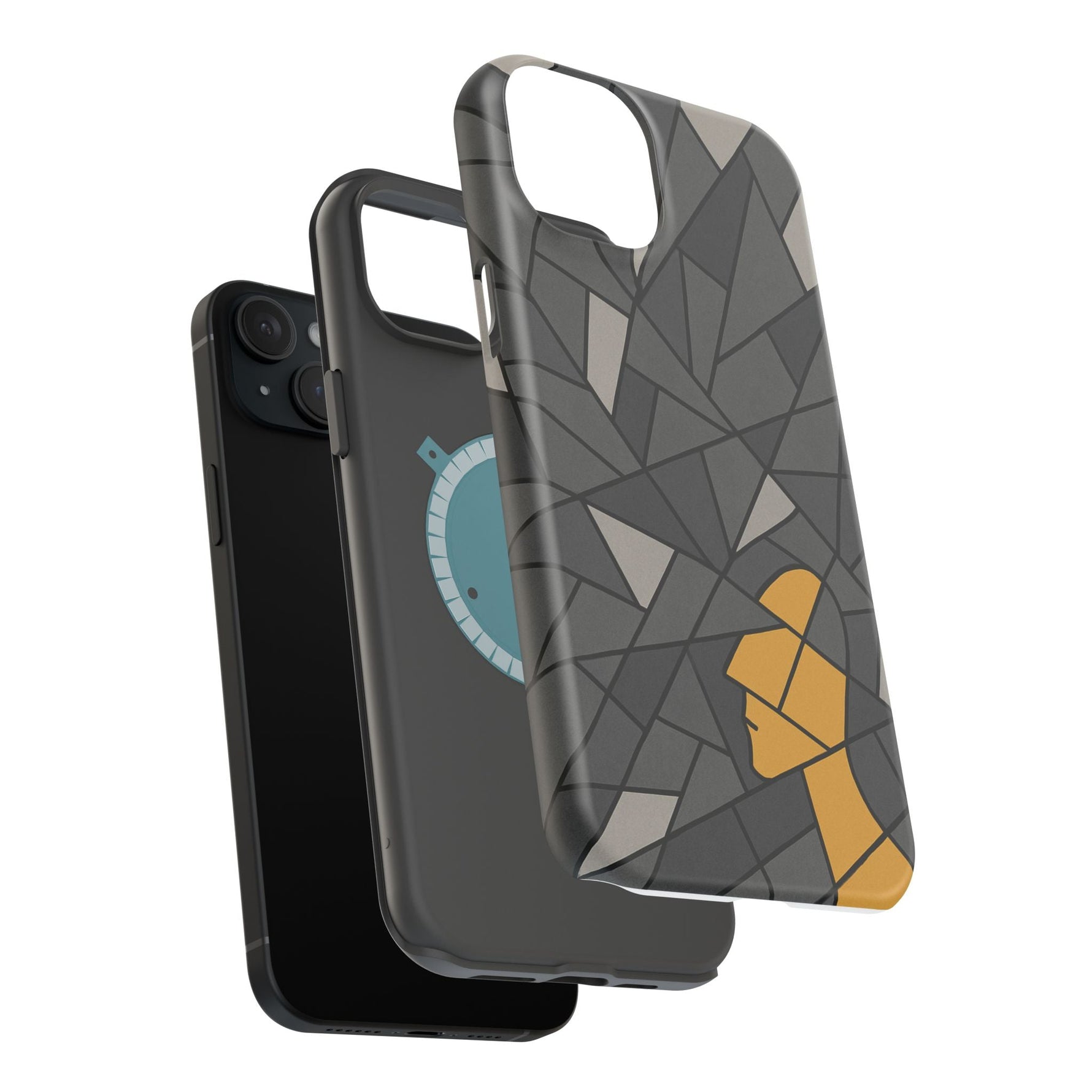 “Rebuilding Myself” Abstract iPhone Case — Magnetic MagSafe Impact-Resistant  Shamo's