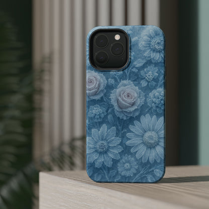 Frozen Beauty Floral Rose iPhone Case | MagSafe compatible  Shamo's