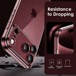 Fundas para iPhone 17 transparentes, suaves, de TPU y flexibles