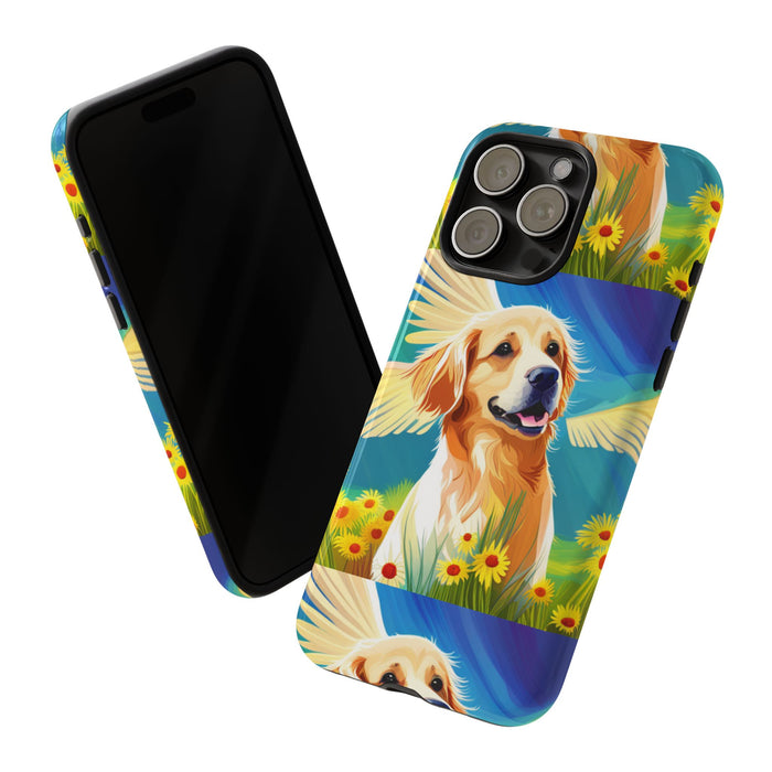 Tough Cases Golden Retriever with Wings Phone case