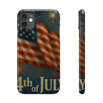 Fundas delgadas para teléfono con la inscripción 4 de julio para iPhone 17 y más