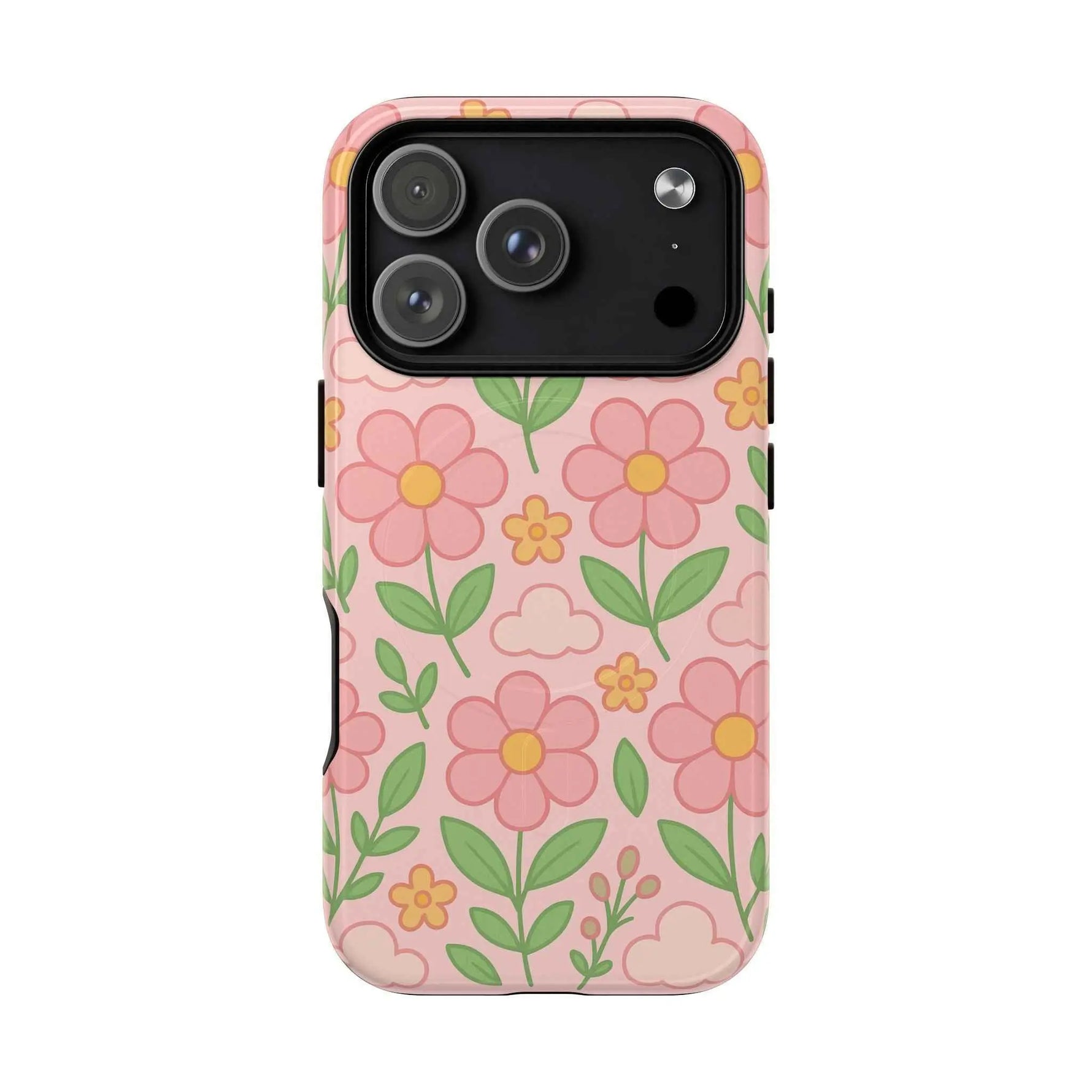 Floral Tough MagSafe Magnetic Phone Case - Stylish Protection for Your Device