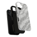 Silver Mist Marble iPhone Case with MagSafe  Shamo's