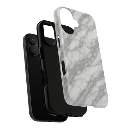 Silver Mist Marble iPhone Case with MagSafe