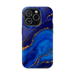 Blue Gold Marble Phone Case  Shamo's iPhone 15 Pro / Glossy / Without gift packaging