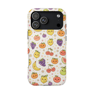 Cute Kawaii Fun Fruit Pattern Magnetic Impact-Resistant iPhone Case with MagSafe Compatibility - iPhone 17 Pro Max / Glossy - Shamo's