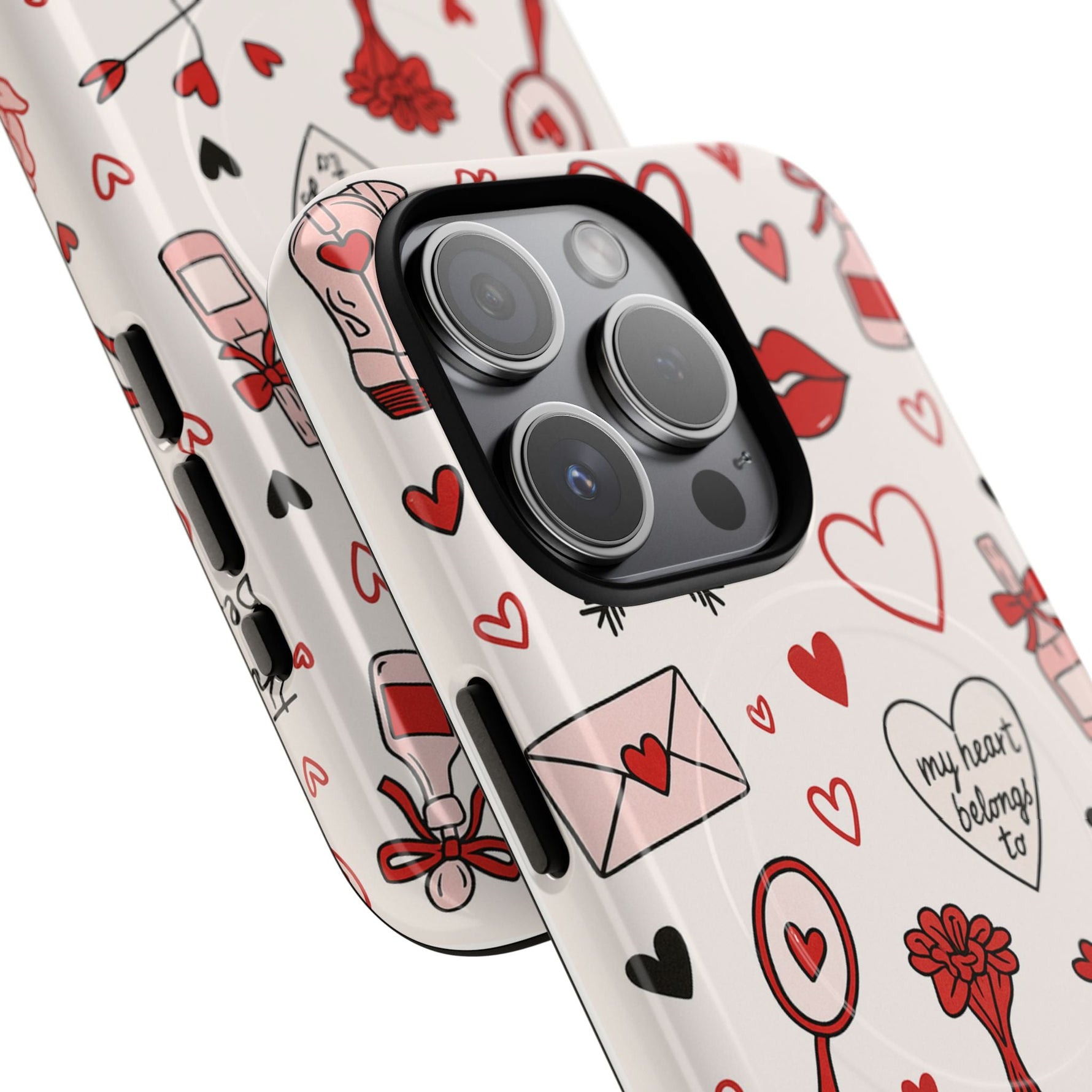 Romantic Love Doodle Tough iPhone Case (