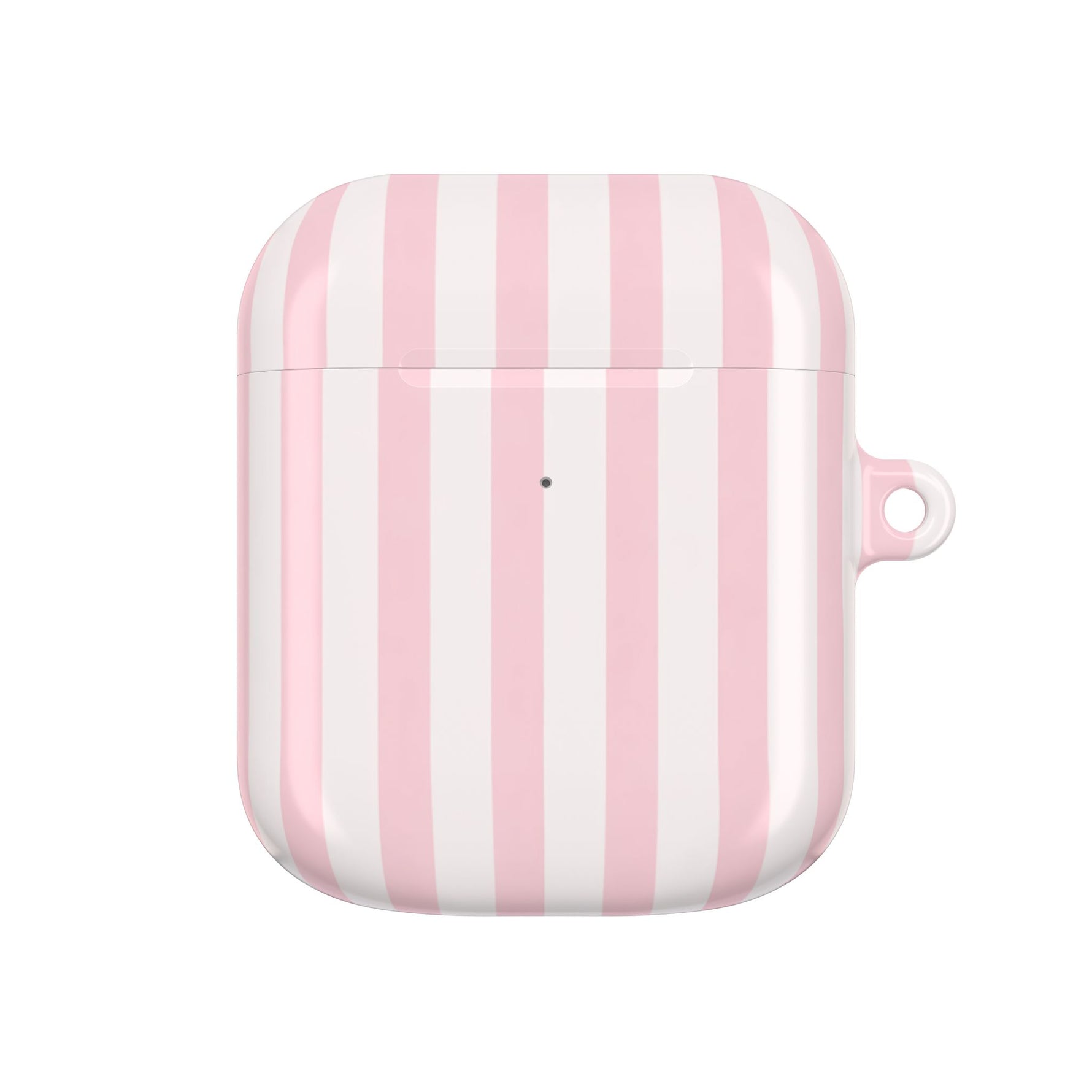 Pink Striped AirPod Case — Pastel Candy Stripe Protective Cover