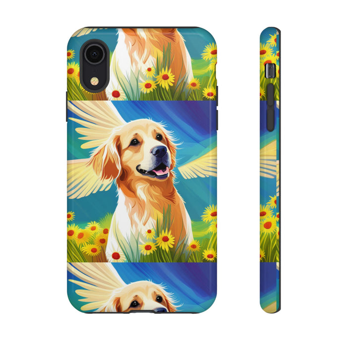 Tough Cases Golden Retriever with Wings Phone case