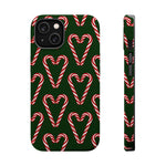 Candy Cane Heart MagSafe Impact-Resistant iPhone Case  Shamo's iPhone 14 / Matte