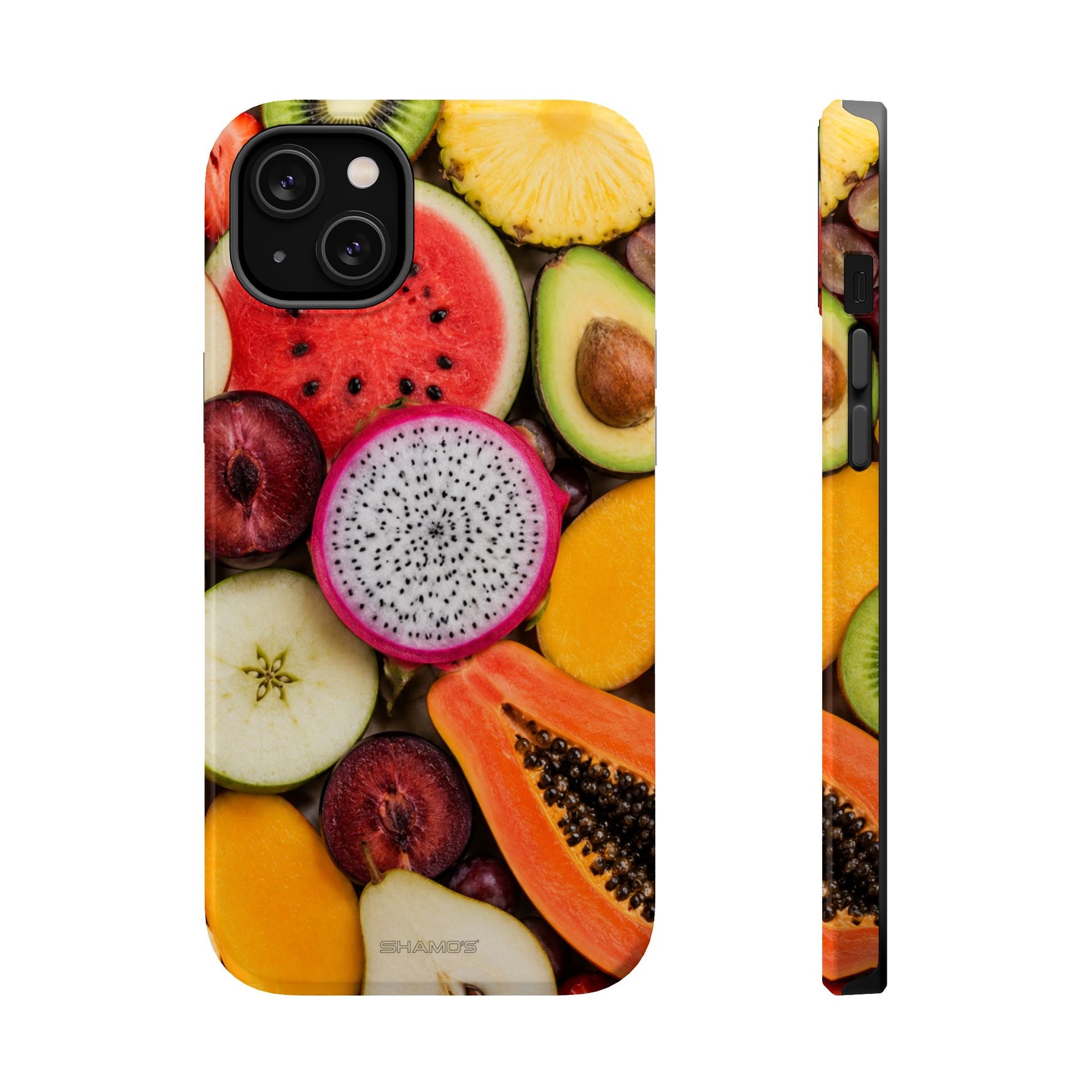 Tropical Fruit Magnetic Impact-Resistant Phone Case with MagSafe
