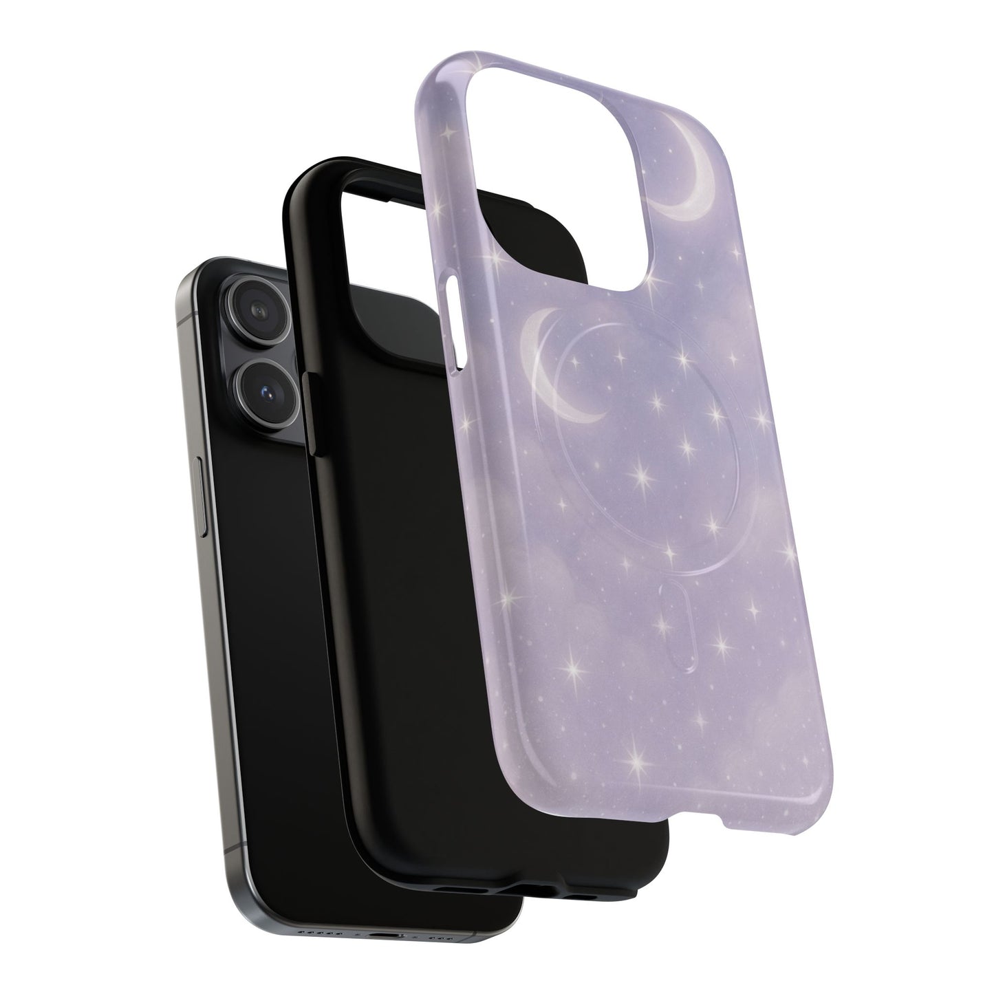 Celestial Lavender iPhone Case — Moon & Stars MagSafe Compatible - Shamo's