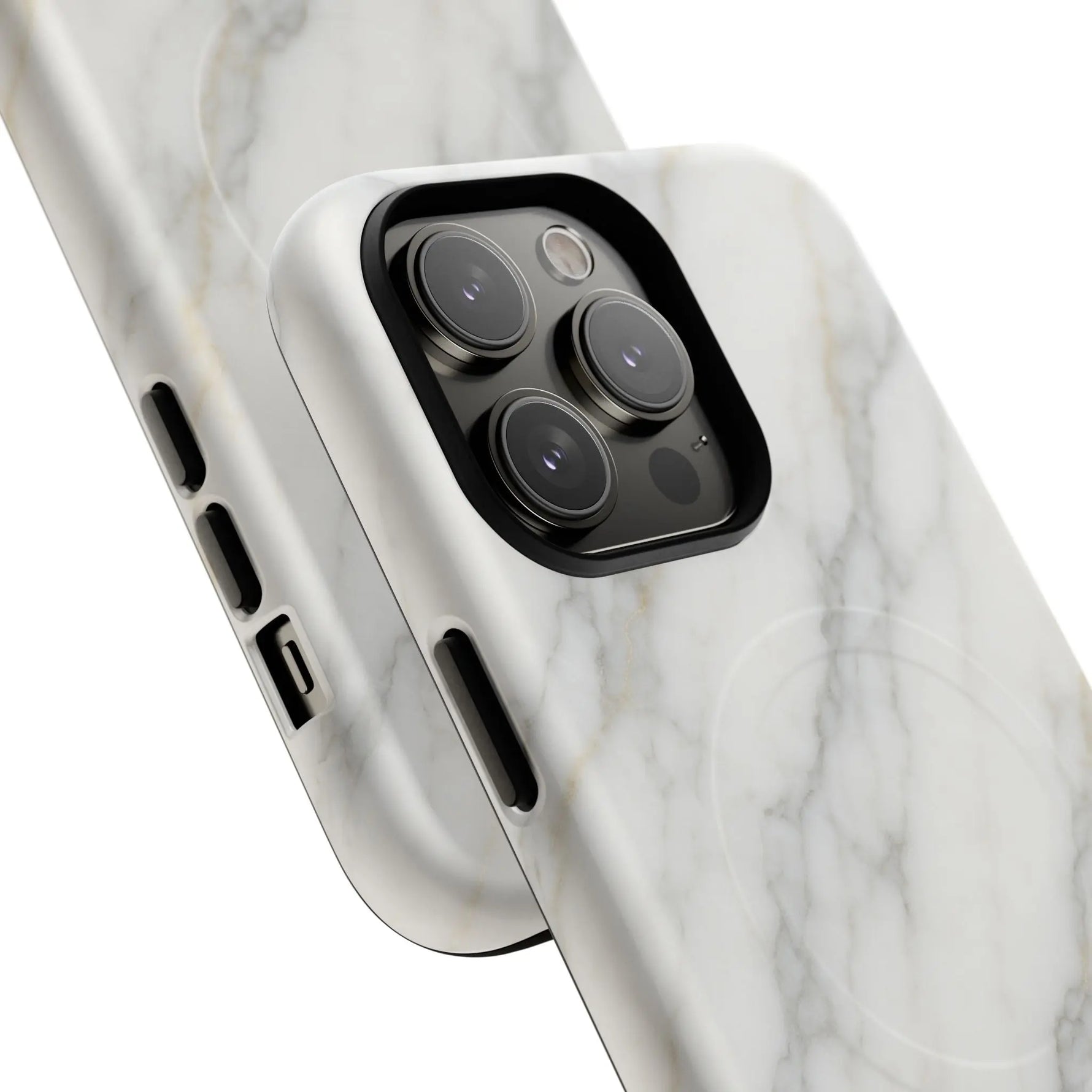 Classic White Marble iPhone Case with MagSafe  Shamo's