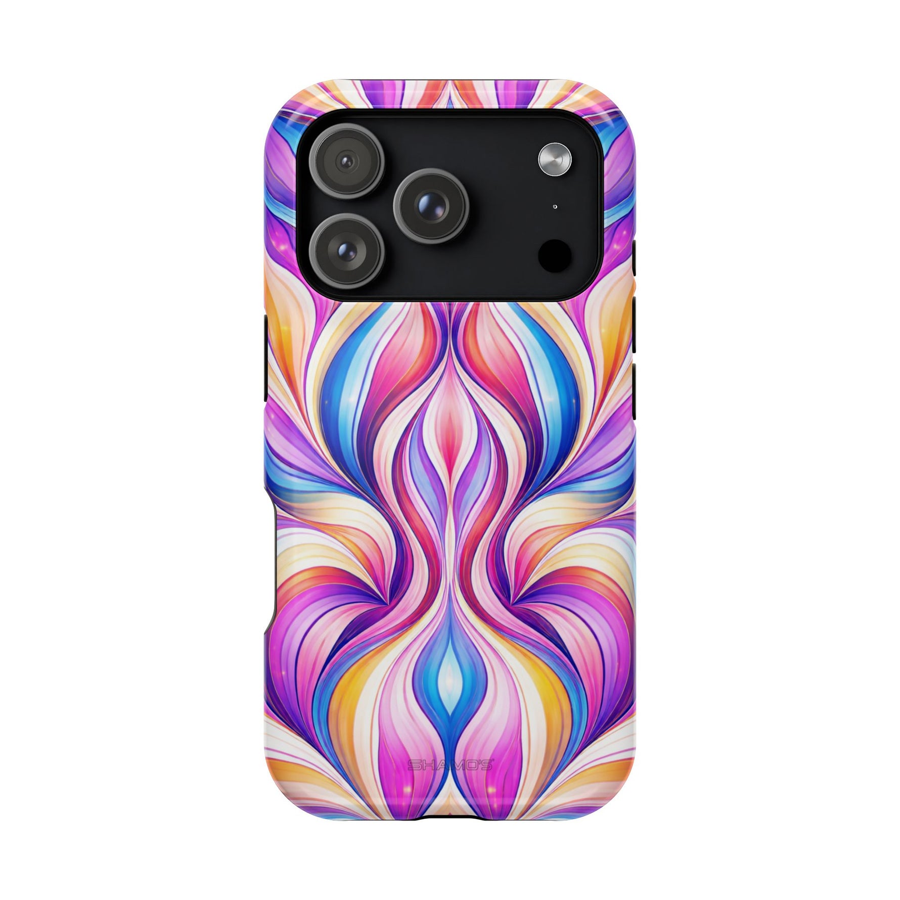Colorful Abstract Swirl Magnetic Impact iPhone Case | MagSafe