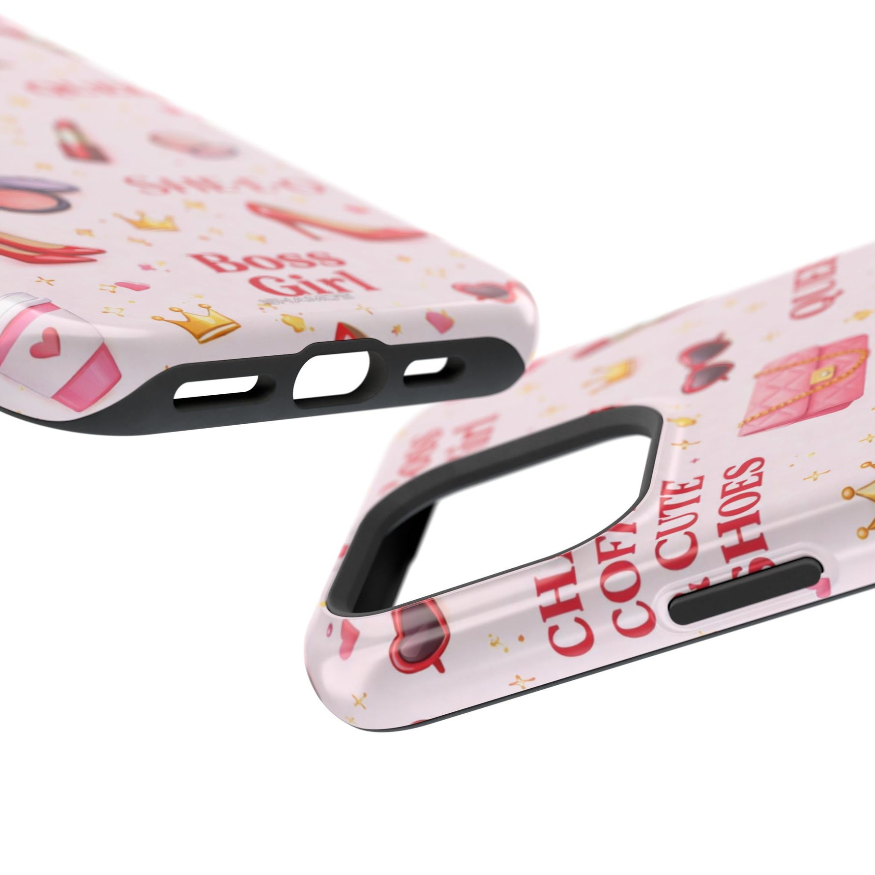 Boss Girl Cosmetic Pattern iPhone Case | MagSafe - iPhone 17 / Glossy - Shamo's