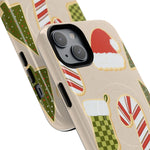 Festive Candy Cane Holiday iPhone Case | MagSafe  Shamo's