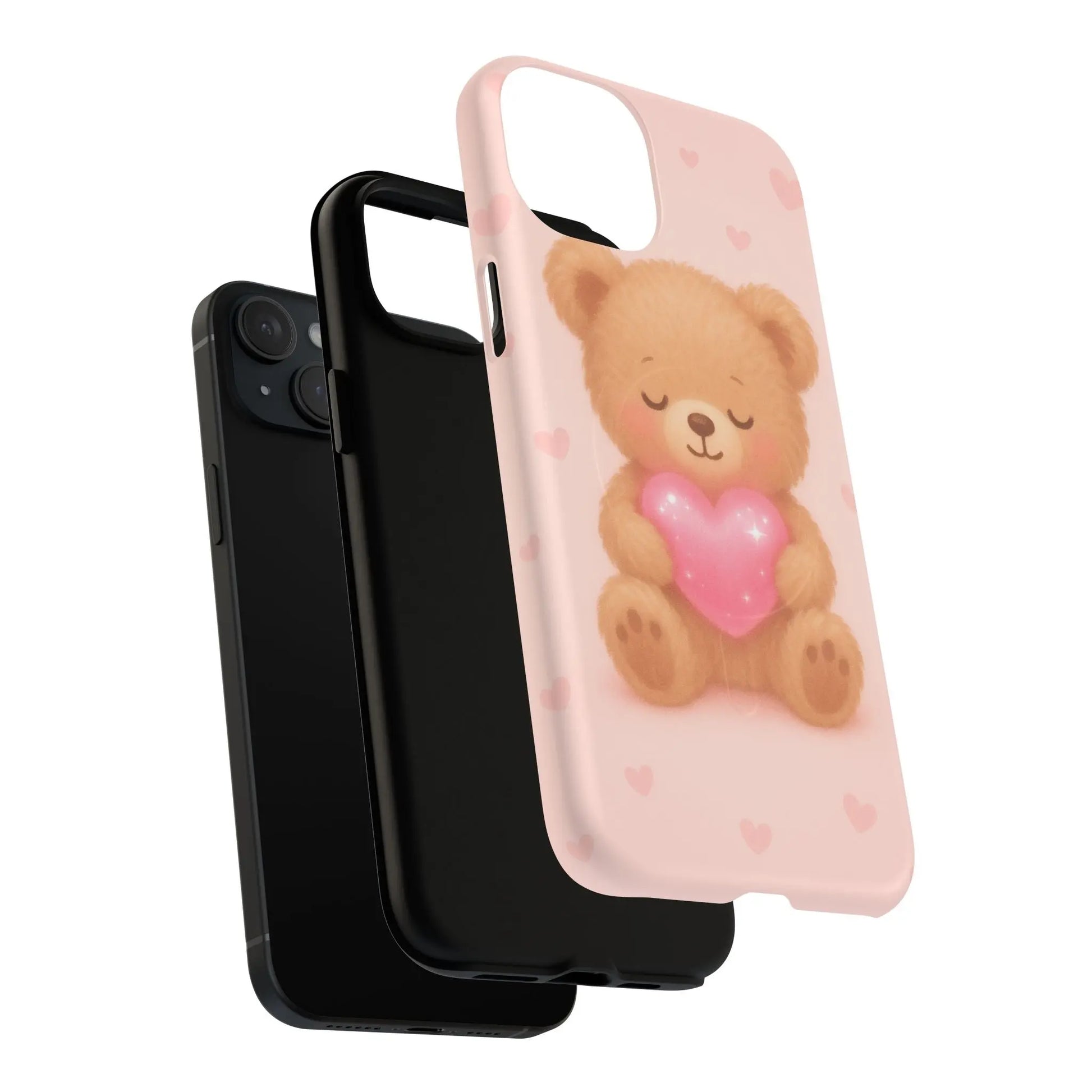 Heart Hug Teddy Bear iPhone Case – with MagSafe - Shamo's
