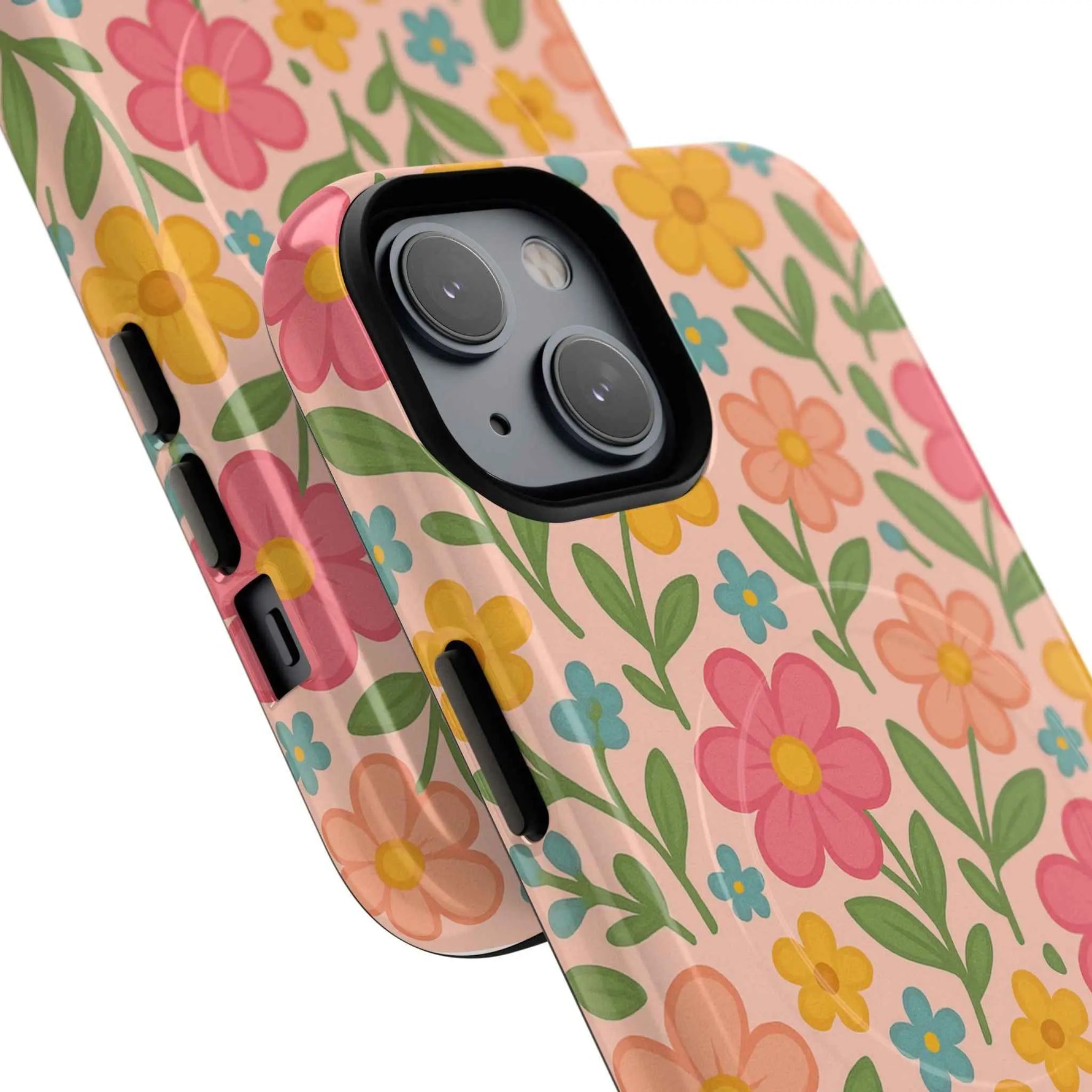 Floral Tough Magnetic MagSafe Phone Case - Stylish Protection for Everyday Use