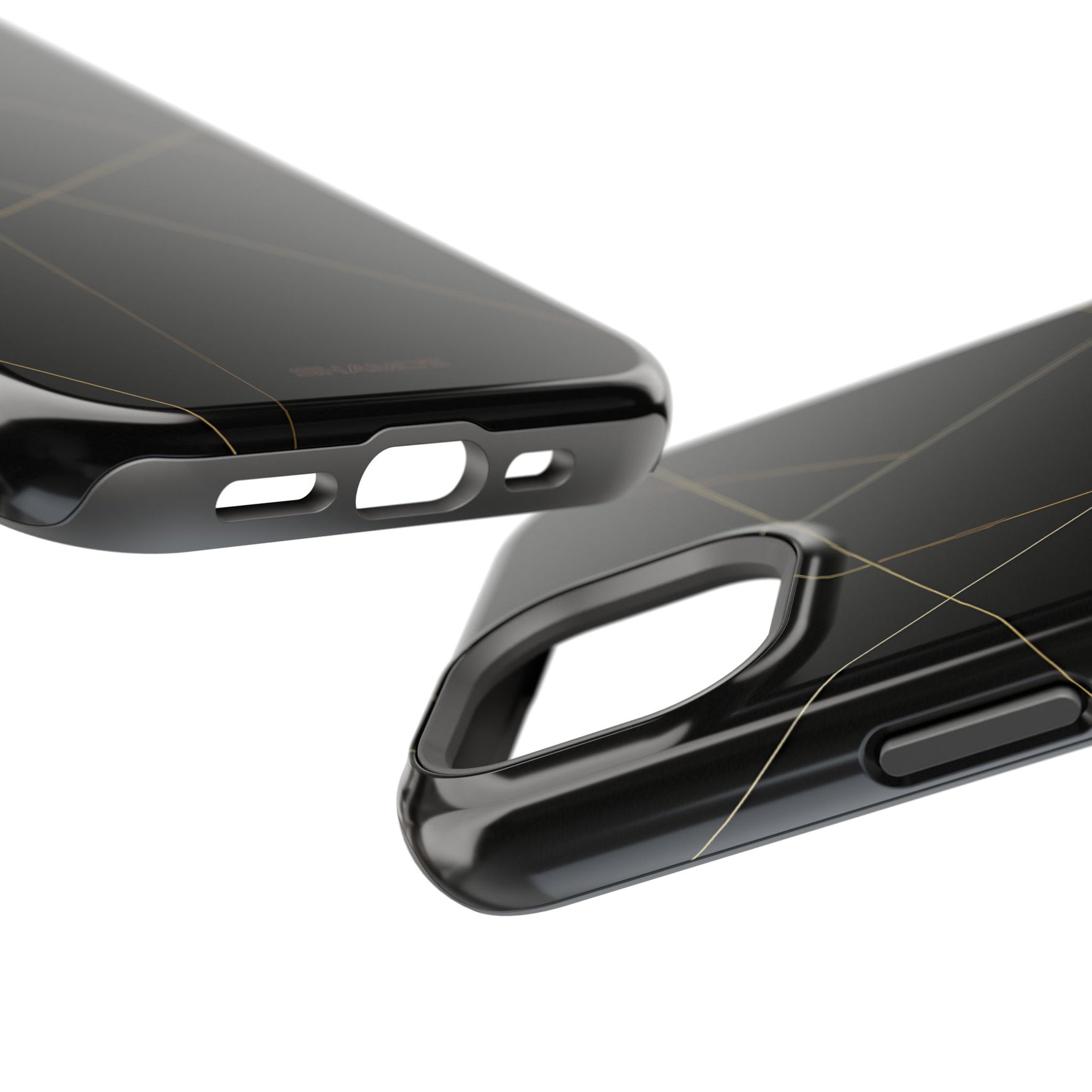 Funda para iPhone con diseño geométrico negro | MagSafe