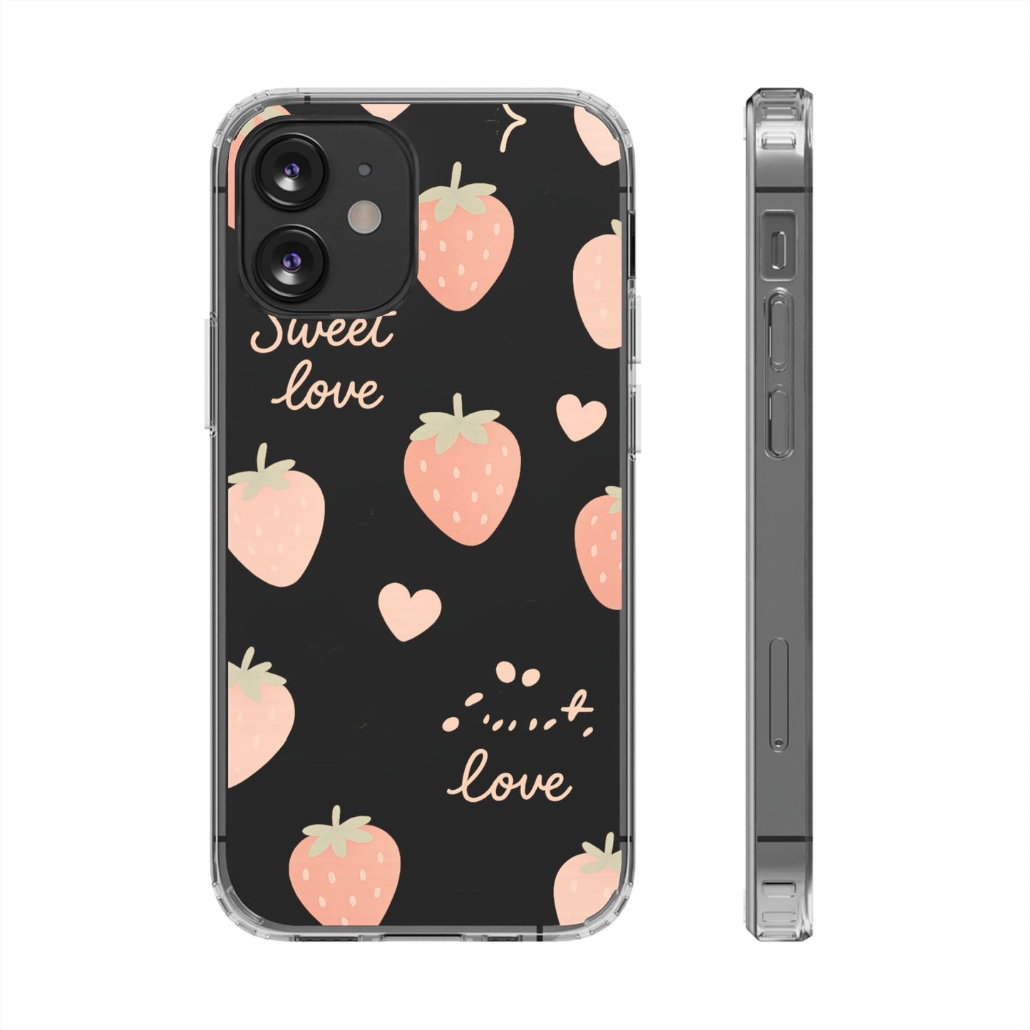 Sweet Love Strawberry Clear iPhone Case | MagSafe - Shamo's