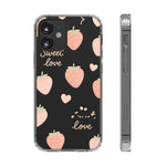 Sweet Love Strawberry Clear iPhone Case | MagSafe - Shamo's