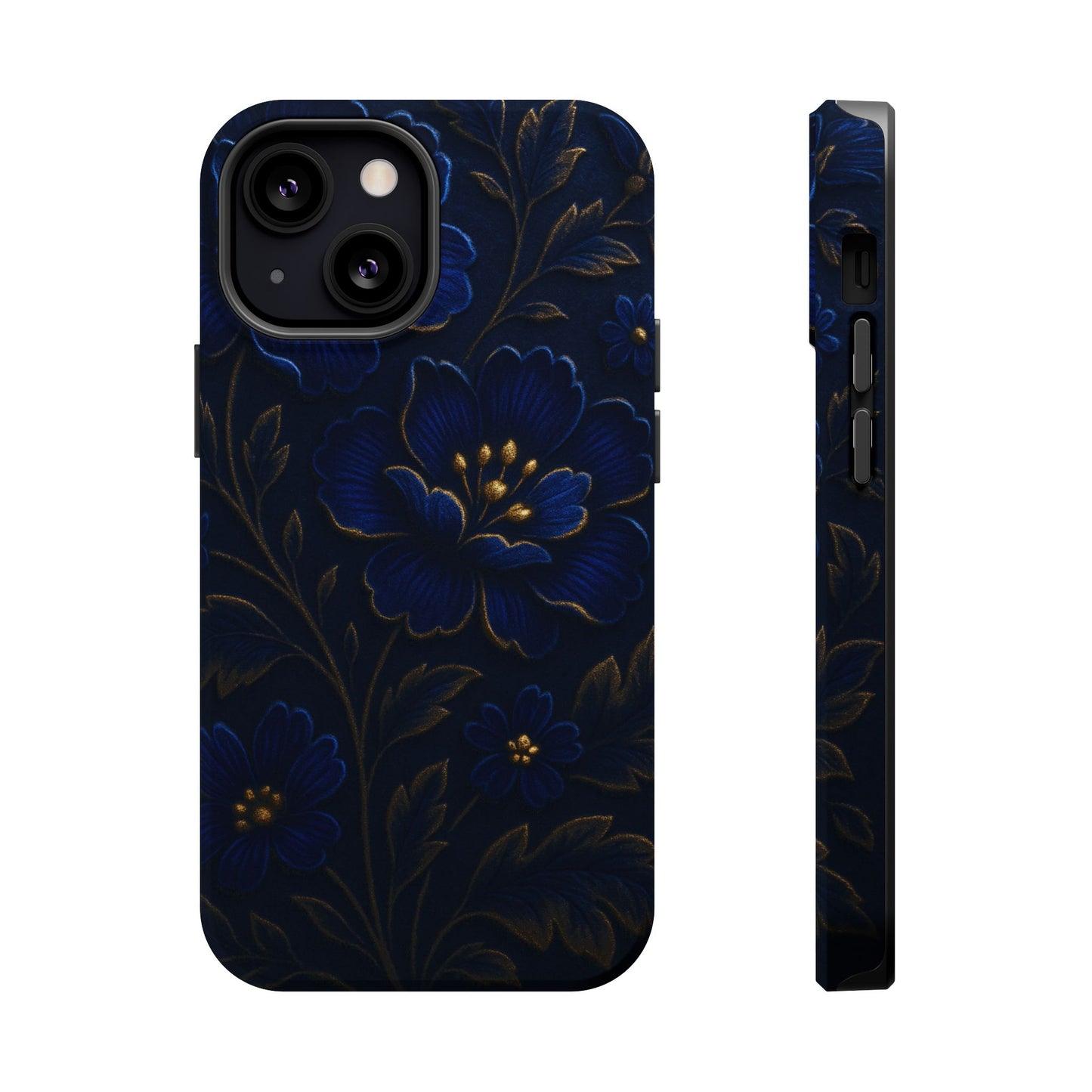3D Velvet Night Flower iPhone Case | MagSafe