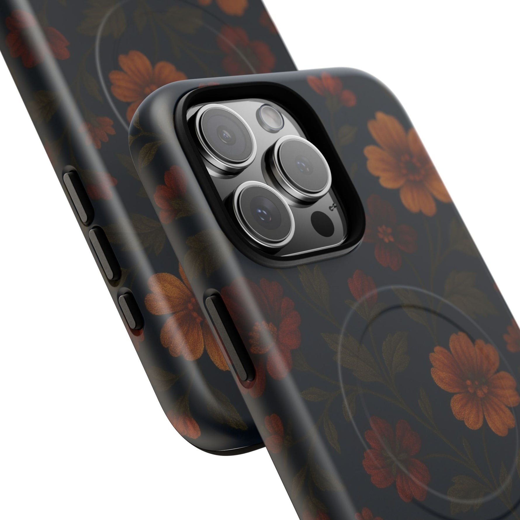 Floral Night Velvet iPhone Case - Works with MagSafe - Shamo's