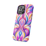 Colorful Abstract Swirl Magnetic Impact iPhone Case | MagSafe