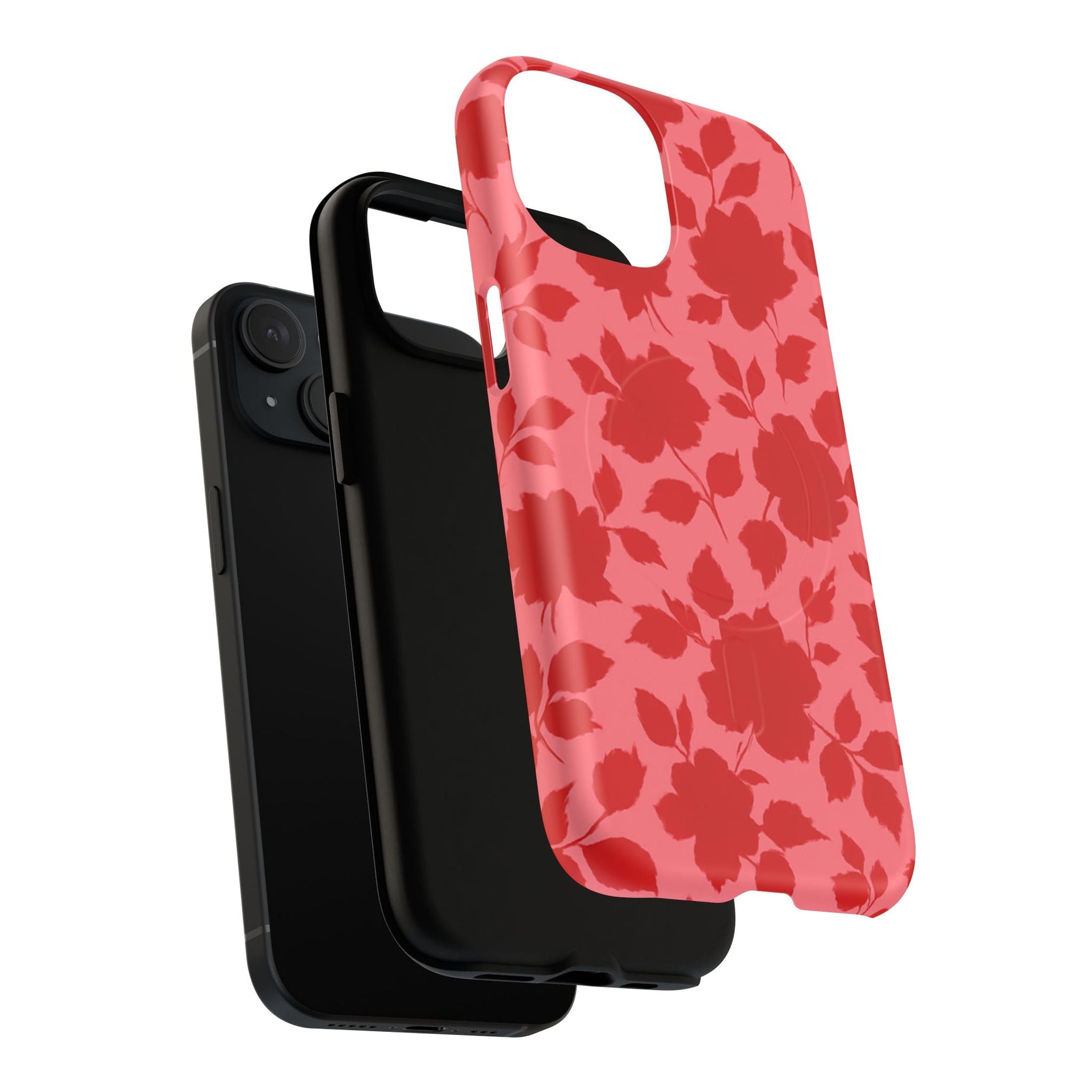 Red Floral Love iPhone Case (MagSafe compatible)  Shamo's