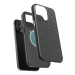 Dark Carbon Fiber Texture Magnetic Impact-Resistant iPhone Case | MagSafe compatible  Shamo's