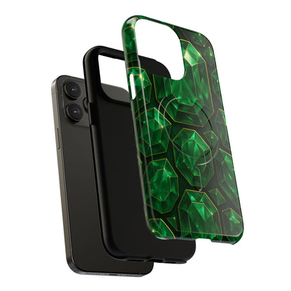 Luxury Series Emerald Gem iPhone Case with MagSafe