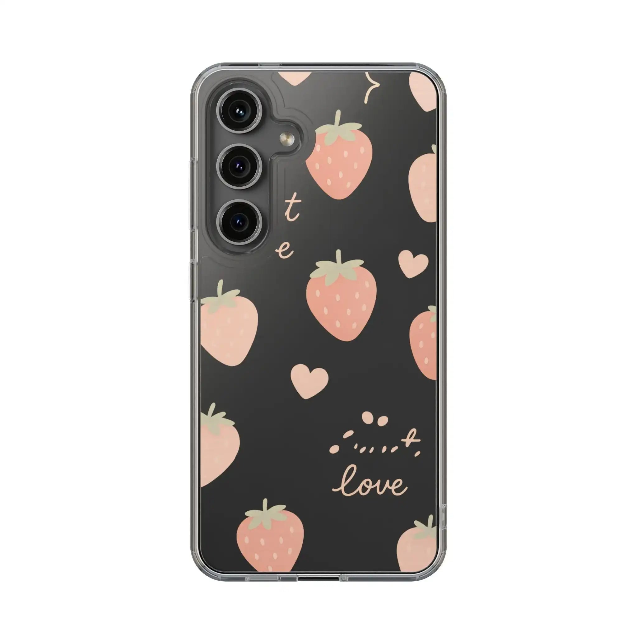 Sweet Love Strawberry Clear iPhone Case | MagSafe - Shamo's