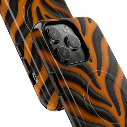 Fierce Tiger Striped iPhone Case - Works with MagSafe