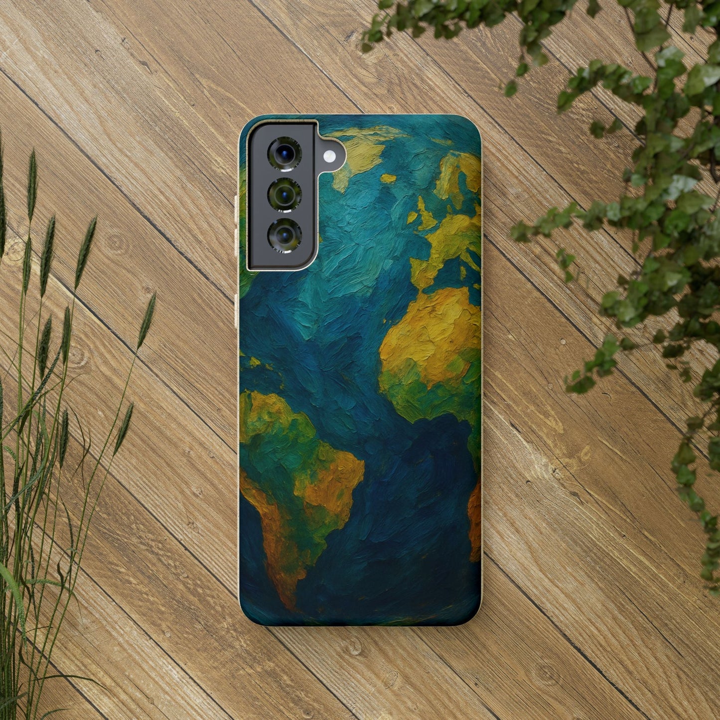 Biodegradable Phone Case — Earth Illustration Eco-Friendly Case  Shamo's