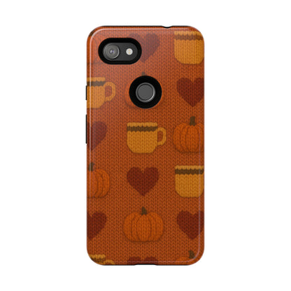 Fall Pumpkin & Coffee iPhone Case
