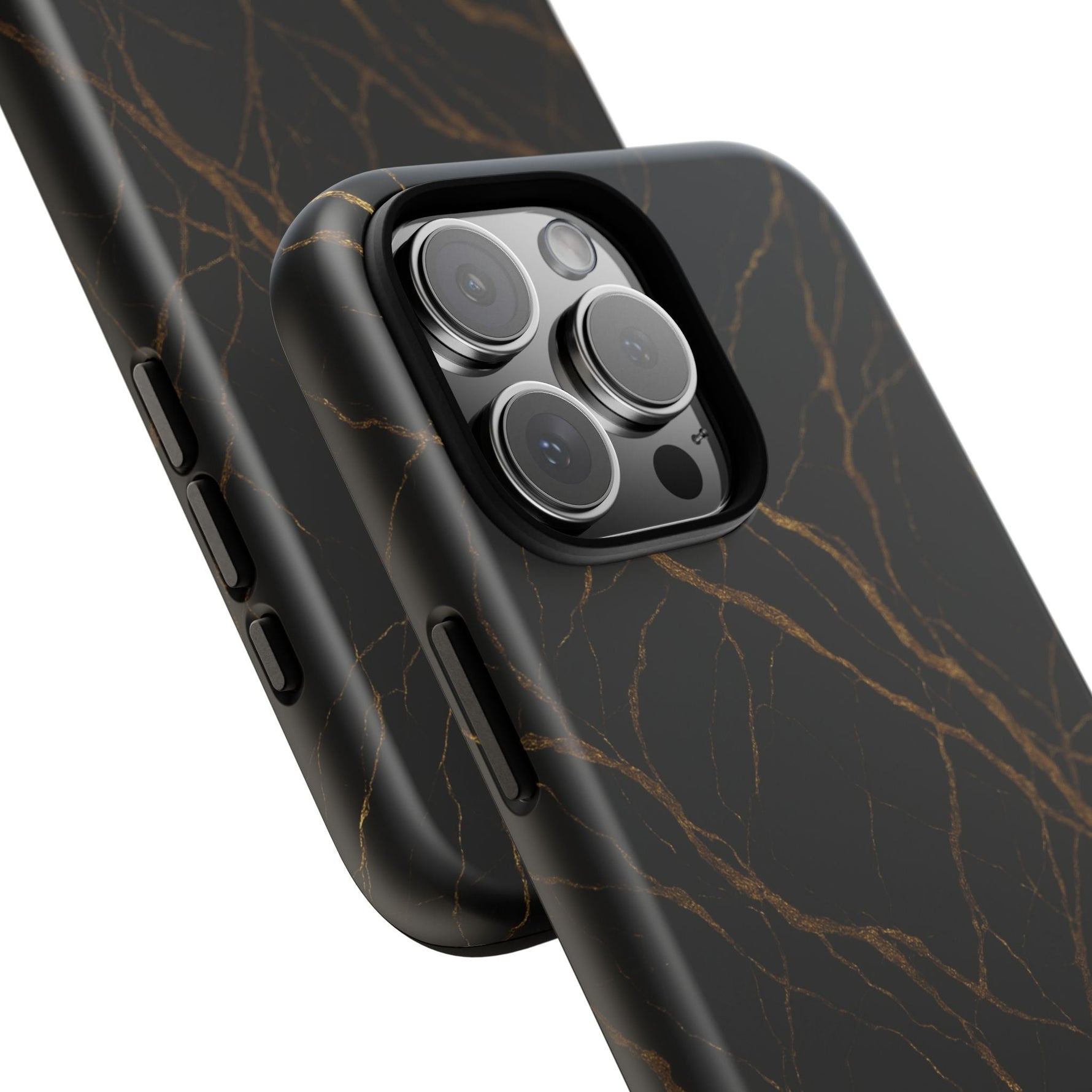 Black Marble Tough iPhone Case  Shamo's