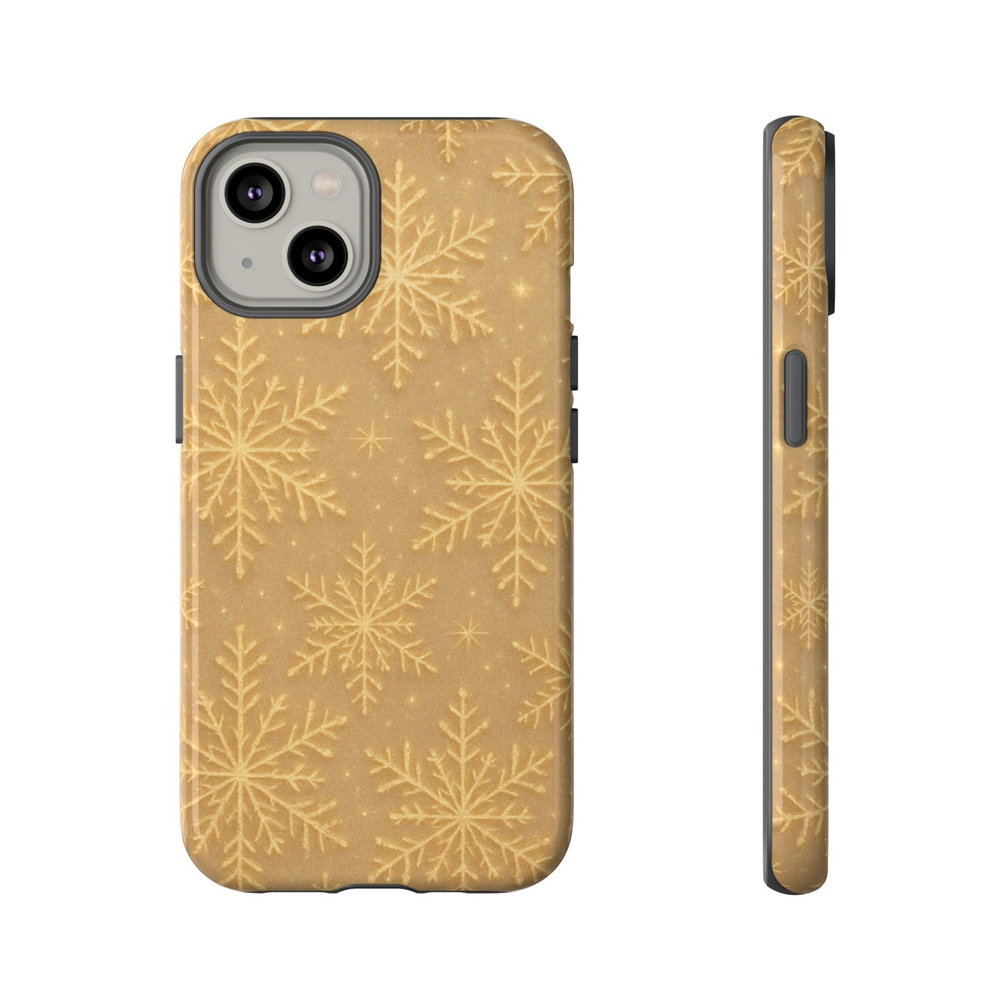 Golden Snowflake Holiday iPhone Case - Shamo's
