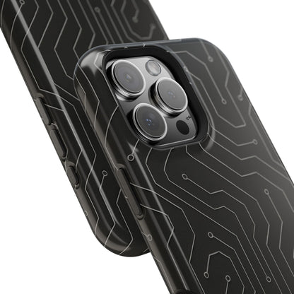 Black Circuit Board Design iPhone Case | MagSafe  Shamo's