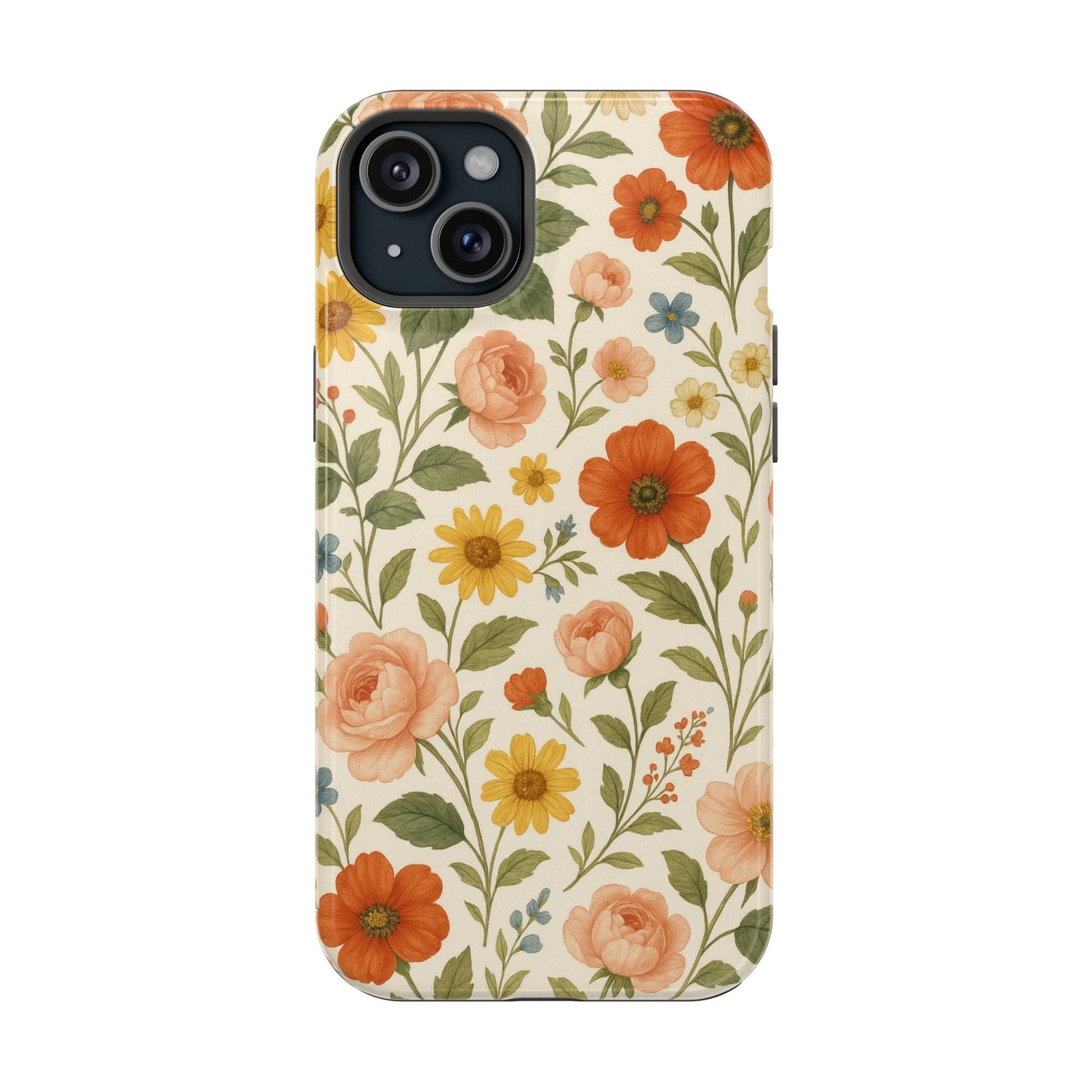 Floral Vintage Garden iPhone Case — with MagSafe  Shamo's iPhone 15 Plus / Glossy