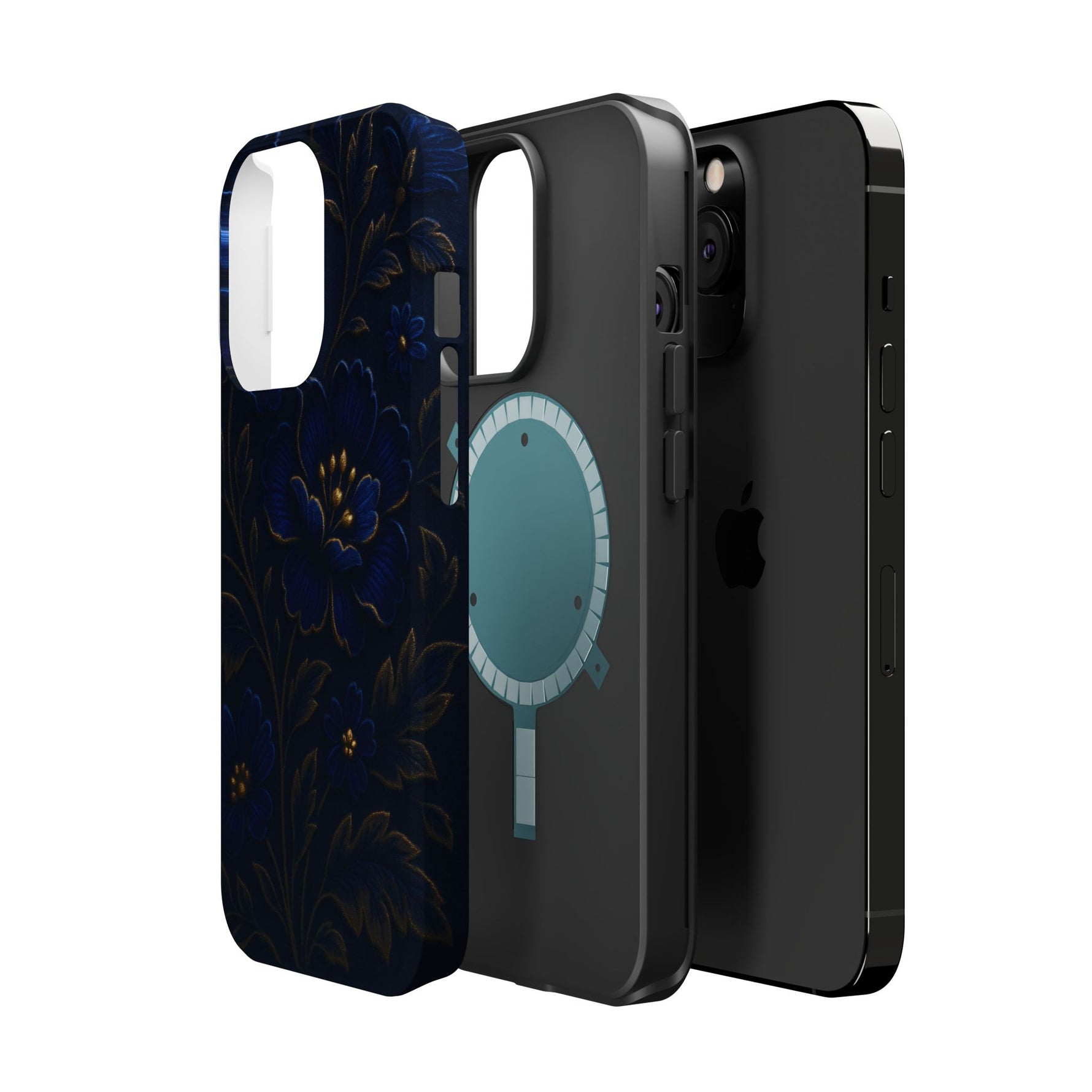 3D Velvet Night Flower iPhone Case | MagSafe - Shamo's
