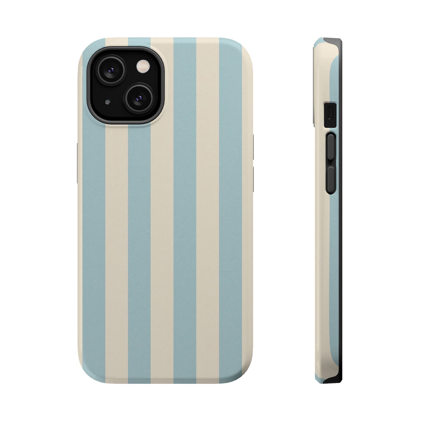 Blue Strips Pattern iPhone Case Compatible with MagSafe